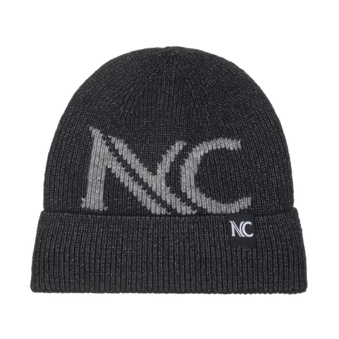 Herren Winter Strickmütze Fleece Gefüttert Warm Verdickt Gerippt Buchstaben Patch Outdoor Acryl Polyester Nylon Beanie