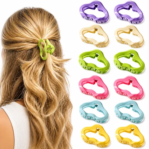 Kleine Wolke Haarkralle Minimalistisch Matt Glänzend Bonbonfarben Kunststoff Haarklemmen Für Damen Pendeln Täglich Haarschmuck