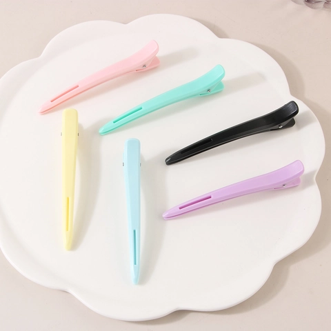 Professionelle Nahtlose Entenschnabel Haarklammern Für Salon Abteilen Große Kunststoff Haarspange Styling Tool Damen Haarschmuck