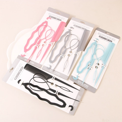 Kunststoff Haarflechthilfe Inklusive Kamm Haarnadel Und Wellenhaarflechter Für Damen Einfaches DIY Styling Tool