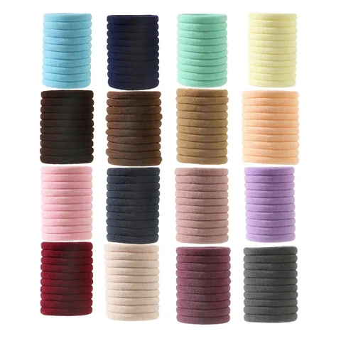 Elastici per Capelli in Tessuto ad Alta Elasticità Senza Cuciture Scrunchies Base Minimalisti per Donna Gioielli per Capelli