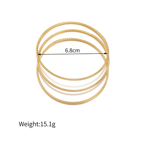 Minimalistischer Edelstahl Armreif Geometrisch Rund Gold Silber Poliert Texturiert Muster Armband Für Damen Mode Schmuck Geschenk