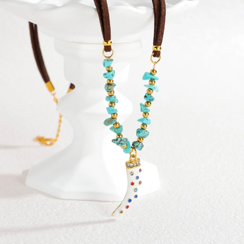 Boho Edelstahl Anhänger Halskette Vintage Mehrelementige Sonnenblume Runde Münze Roter Edelstein Strass Halsketten Für Damen Schmuck
