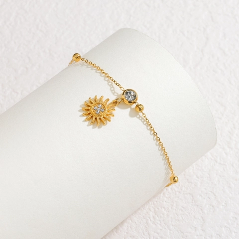 Mode Edelstahl Vergoldet Mehrfachelemente Strass Charm Armband Tier Stern Anhänger Armband Für Damen Schmuck