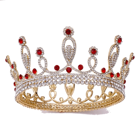 Luxuriöse Barock Legierung Strass Braut Krone Tiara Für Hochzeit Geburtstag Party Prinzessin Haarschmuck Damen Schmuck