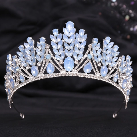 Luxus Legierung Strass Brautkrone Tiara Für Damen Hochzeit Festzug Party Kleid Zubehör Westlichen Stil Elegantes Kopfstück