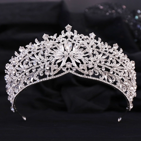 Luxurious Baroque Butterfly Bridal Crown Tiara Alloy Crystal Rhinestone Headpiece For Wedding Birthday Party Women Jewelry Accessory