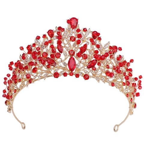 Elegante Tiara a Corona da Sposa in Lega con Strass e Cristalli per Matrimonio Banchetto Festa Donna Accessori per Capelli