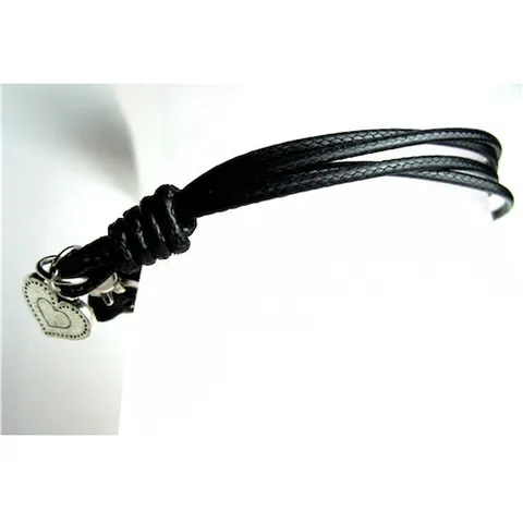 Bracciale Vintage in Pelle Intrecciata con Ciondolo a Cuore per Uomo Donna Punk Semplice Regolabile Stile Coreano Gioielli Regalo
