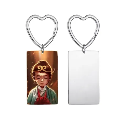 Personalisierter Edelstahl Schlüsselanhänger Mit Eigenem Foto Farbdruck Graviert Dog Tag Herz Rund Schlüsselring Paar Geschenk