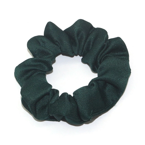 Solid Color Satin Fabric Elastic Scrunchies For Women Ponytail Holder Soft Handmade Hair Ties Fashion Hair Accessories