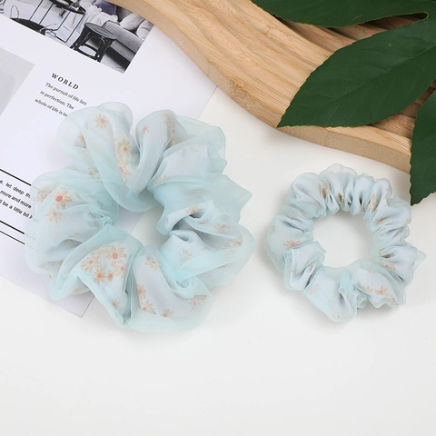Florale Netz Haargummis Für Damen Elegante Organza Haarbänder Süße Blumen Pferdeschwanz Halter Leichte Gestrickte Haaraccessoires