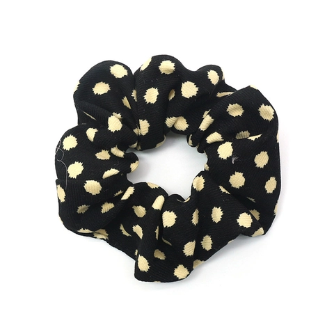 Coleteros de Tela Retro Franceses con Lunares y Estampado de Cebra para Mujer Gomas para el Pelo Grandes Accesorios Elegantes