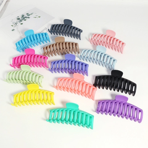 Pinza per Capelli Opaca Extra Large per Donna Capelli Spessi Antiscivolo Clip a Forma di Osso di Drago Grandi Mollette per Capelli in Resina Accessori Moda