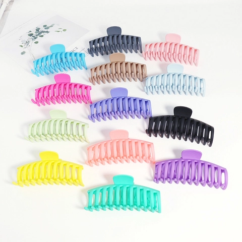 Pinza per Capelli Opaca Extra Large per Donna Capelli Spessi Antiscivolo Clip a Forma di Osso di Drago Grandi Mollette per Capelli in Resina Accessori Moda