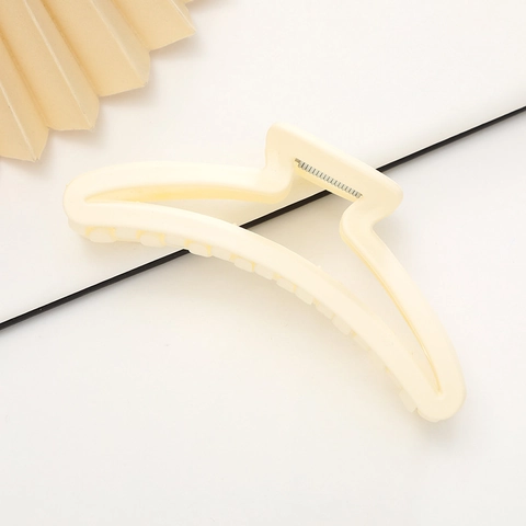 Large Matte Hair Claw Clip Minimalist Geometric Shark Clip For Women Elegant Earth Tone Hair Fixing Accessory Headwear