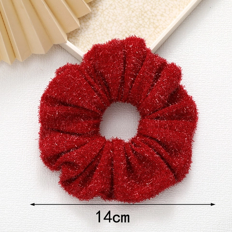Chouchous en Polyester Pailleté pour Femmes Élastiques à Cheveux Brillants Haute Élasticité Accessoires de Coiffure