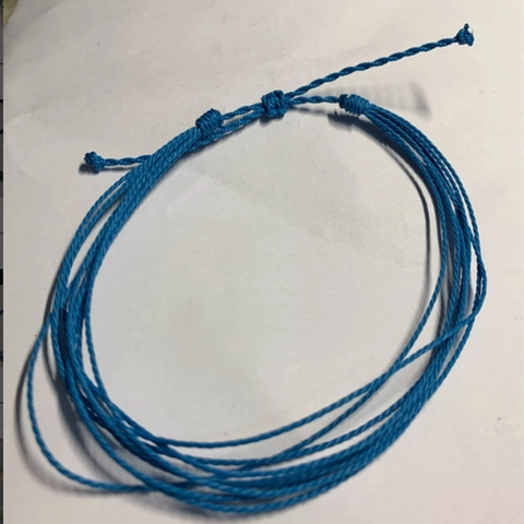 Bracciale in Cordino Cerato Intrecciato a Mano Regolabile Multicolore Impermeabile Gioielli di Corda per Donna Uomo Coppie Minimalista Boho Cavigliera