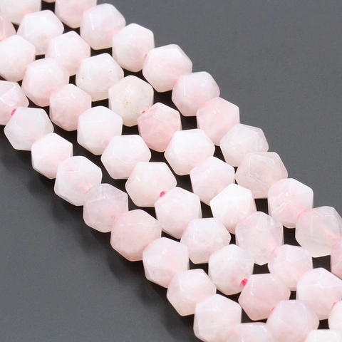 Facettierte Rosa Rosenquarz Lose Perlen Natursteinperlen Für Schmuckherstellung DIY Handgefertigte Halskette Armband Zubehör