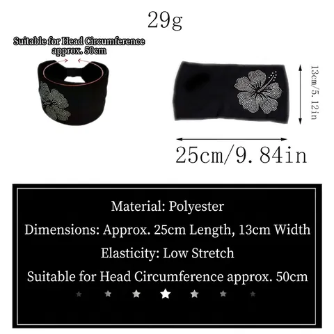 Damen Breites Elastisches Stirnband Mit Strass Kleeblatt Blumenmuster Weicher Atmungsaktiver Stoff Haarband Für Yoga Workout Alltag