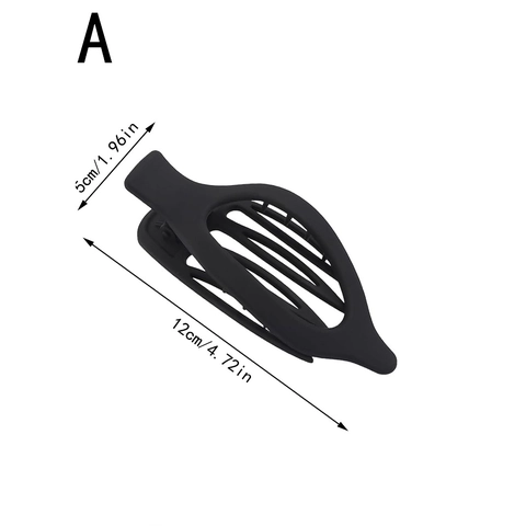 Grandi Molle per Capelli Opache Intagliate a Squalo in Plastica Satinata Antiscivolo per Donna Gioielli per Capelli Minimalisti Toni Terra