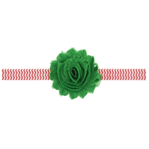 Fascia per Capelli Neonata con Fiore in Chiffon Fascia Elastica a Zigzag Fatto a Mano Accessori Capelli Bambina Regalo