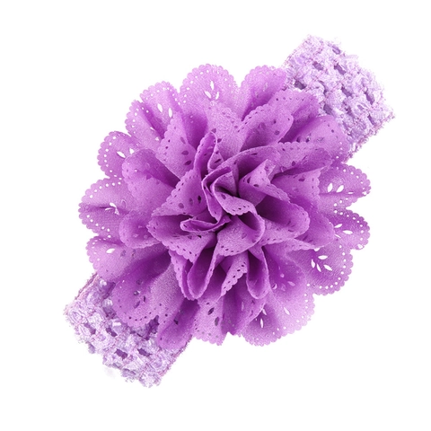 Fascia per Capelli per Neonato Elastica con Fiori Traforati in Pizzo per Neonati e Bambini Piccoli Accessori per Fotografia