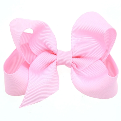 Kids Grosgrain Ribbon Bowknot Hair Clips Solid Color Handmade Bow Barrettes Crocodile Clips For Baby Girls Hair Accessories