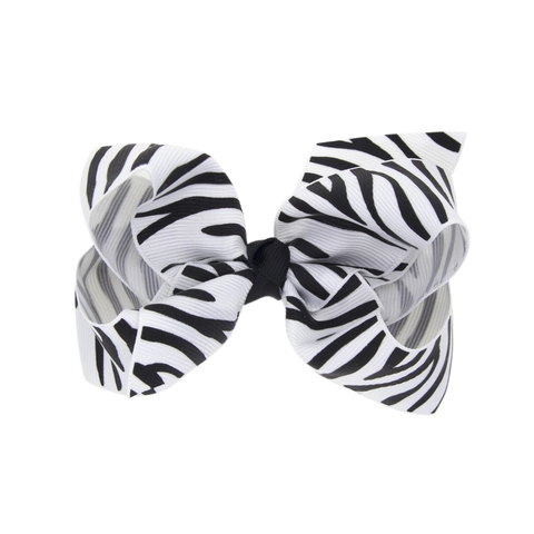 Leopardenmuster Chevron Polka Dot Schleife Haarspangen Für Mädchen Handgefertigte Grosgrain Rippband Haarnadel Kinder Haarschmuck