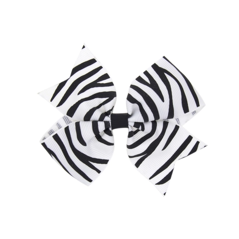 Leopardenmuster Chevron Polka Dot Schleife Haarspangen Für Mädchen Handgefertigte Grosgrain Rippband Haarnadel Kinder Haarschmuck