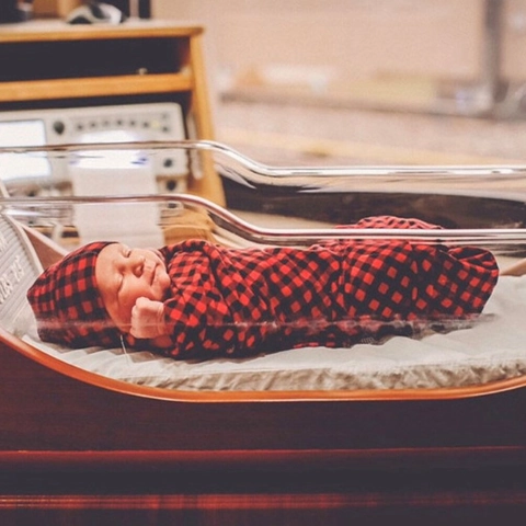 Newborn Swaddle Blanket And Hat Set Buffalo Plaid Knitted Receiving Wrap For Baby Boys Girls Infant Photography Props