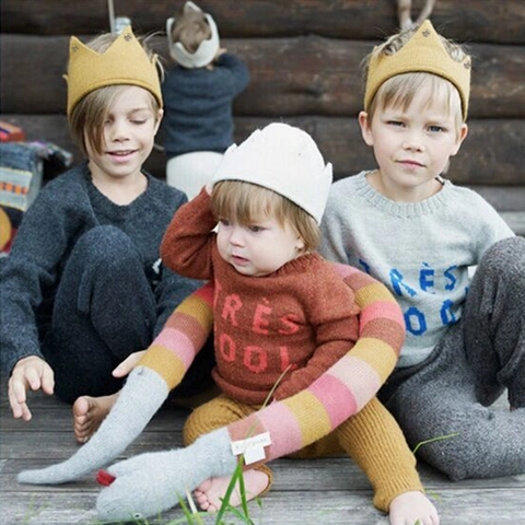 Baby Knit Crown Hat Infant Birthday Soft Wool Beanie Rhinestone Pullover Hat For Toddler 100 Days Party Photography Props