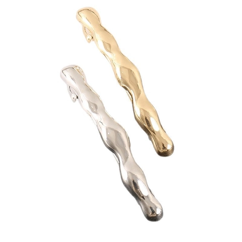 Fermagli per Capelli a Forma di Onda in Lega Minimalista per Donna Forcine in Metallo Geometrico Accessori Quotidiani alla Moda