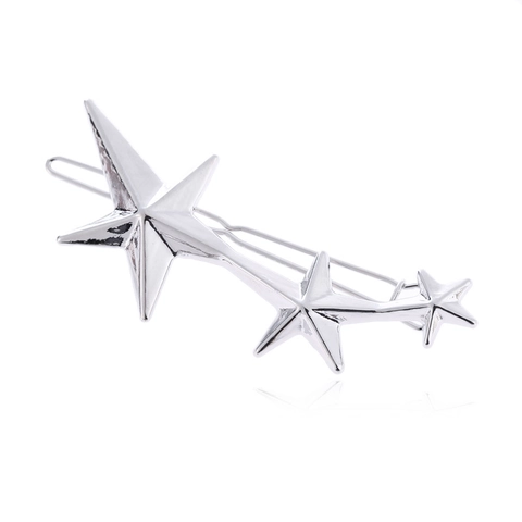 Fermaglio per Capelli Stella in Lega Moda Oro Argento Galvanizzato Forma di Stella Fermaglio Laterale per Donna Matrimonio Gioielli