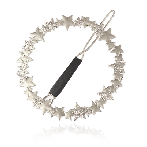 Mode Rund Stern Legierung Haarklammern Gold Silber Galvanisiert Stern Haarnadel Für Damen Hochzeit Alltag Haarschmuck