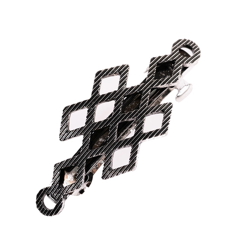 Geometrische Hohle Gitter Metall Haarspange Vintage Minimalistisch Legierung Haarnadel Gold Silber Galvanisiert Damen Haarschmuck