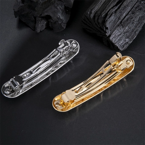 Irregular Hammered Alloy Hair Clip For Women Geometric Metal Side Clip Minimalist Gold Silver Electroplated Hairpin Jewelry