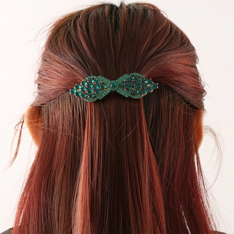 Vintage Strass Schmetterling Haarklammer Elegante Legierung Federclip Haarschmuck Für Damen Mode Kopfschmuck Bankett Schmuck