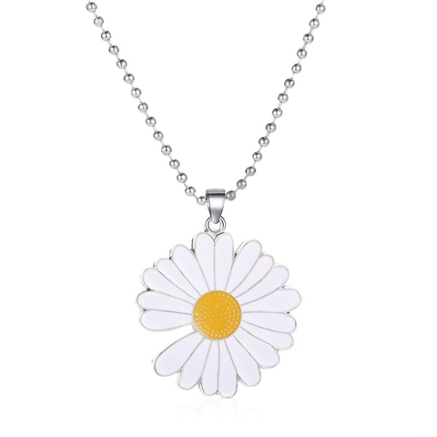 Y2K Hip Hop Alloy Pendant Necklace For Women Men Butterfly Star Daisy Puzzle Astronaut Portrait Jewelry Accessories