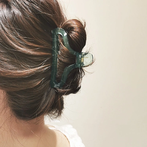 Transparente Acryl Haarklammer Groß Koreanisch Geometrisch Rutschfest Haargreifer Für Damen Täglich Bad Haarschmuck