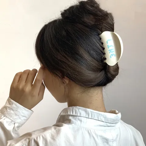 Modische Acetat Haarkralle LIKE Buchstabendruck Große Haarklammer Rutschfeste Haaraccessoires Für Damen Mädchen Täglicher Gebrauch