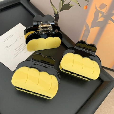Fermaglio per Capelli a Pinza in Acetato a Forma di Pane al Budino Creativo per Donna Accessori per Capelli alla Moda