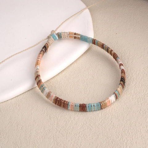 Handgefertigtes Bohemian Mehrfarbiges Geflochtenes Armband Verstellbarer Ethno-Stil Freundschaftsband Schmuck Für Damen Herren
