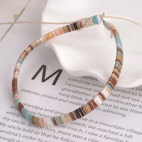 Handgefertigtes Bohemian Mehrfarbiges Geflochtenes Armband Verstellbarer Ethno-Stil Freundschaftsband Schmuck Für Damen Herren