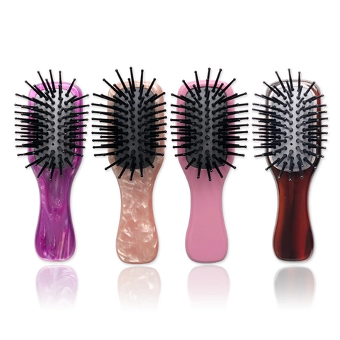 Mini Acetate Hair Comb Anti-Static Air Cushion Massage Brush Portable Square Hairbrush For Women Travel Hair Styling Tool
