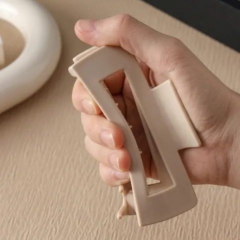 Pinza per Capelli in Silicone Flessibile Infrangibile Rettangolare Traforata Clip a Squalo per Donna Accessori Styling Opachi