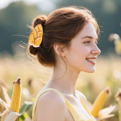 Pinza per Capelli in Acetato Creativo a Forma di Verdura Cipolla Ravanello Zucca Clip a Squalo per Donna Accessori per Capelli Carini