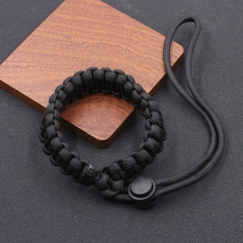 Handmade Paracord Camera Wrist Strap Adjustable Survival Braided Hand Rope Outdoor Anti-Loss Bracelet Unisex Accessory
