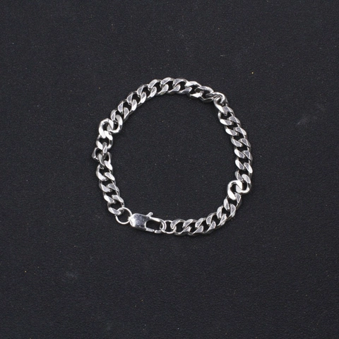 Minimalistische Titanstahl Panzerkette Armband Für Herren Silber Gedrehte Kordelkette Veneziakette Punk Hip Hop Schmuck