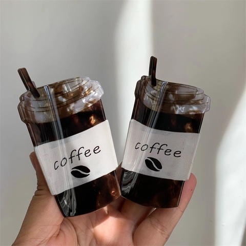 Creativi Mollette per Capelli in Acrilico a Forma di Tazza di Caffè e Sassofono Fatti a Mano Marrone Bronzo Accessori Capelli Donna
